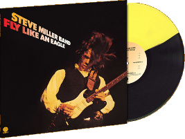 Steve Miller Band - 1976 Fly Like an Eagle - Yellow & Black vinyl LP  - 228 kr.